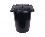 Black Standard Dustbin