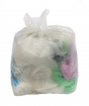 Clear Refuse Sack Medium Duty 10kg 18x29x39"